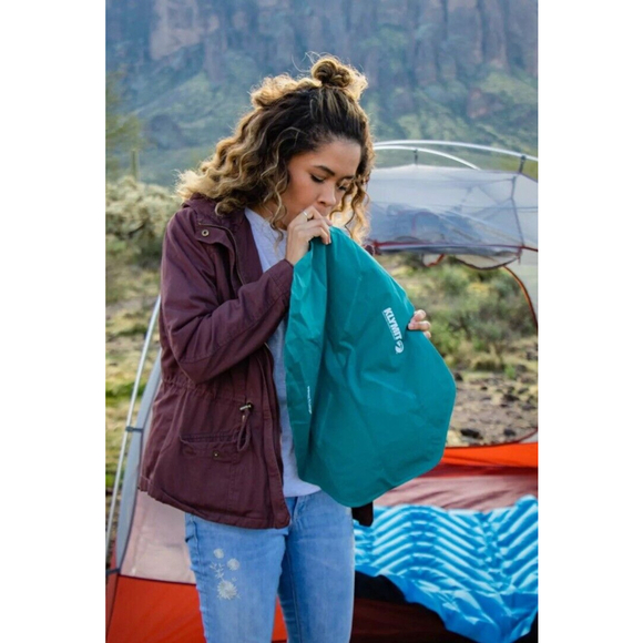 Klymit Pillow XL Camping Travel Fabric Inflatable (Teal) - Lot of 2 - Picture 3 of 8